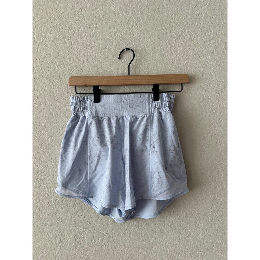 Lululemon Womens Size 4 Blue Speckled Athletic Running Shorts